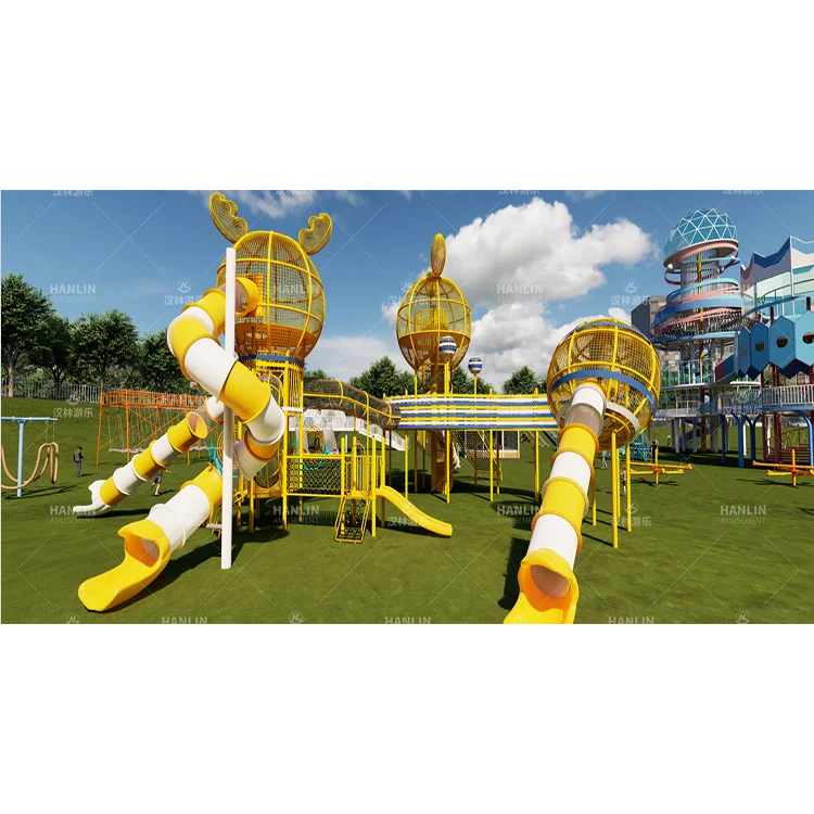 Multifunctional Easy-assemble Combination Amusement Park, Children Climbing Non-powered Outdoor Equipment, Playground Set