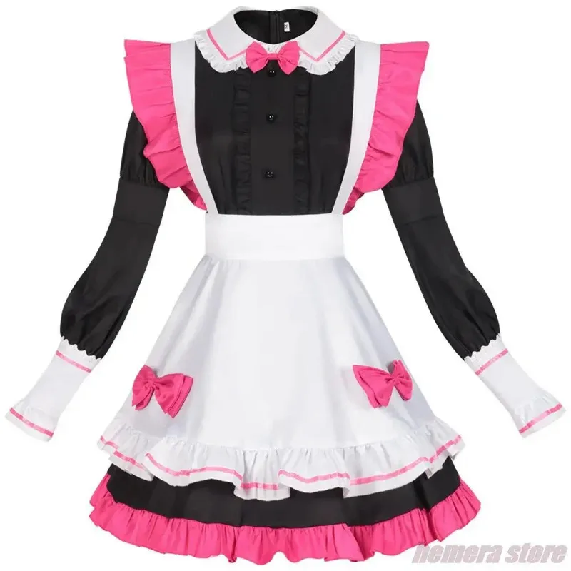 Sky02 Anime Oshi No Ko disfraz Cosplay Hoshino Akuamarin Hoshino Aqua Akuamarin café sirvienta rubí Hoshino Ai uniforme Halloween #