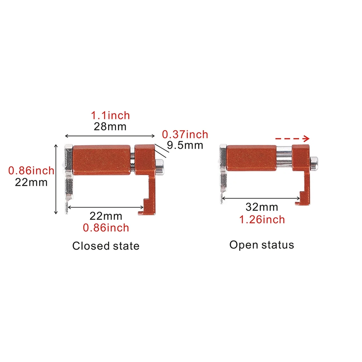 ABMO Electric Guitar Intonation Tool Rocker Bridge Tuning Tool Rocker Tremolo Bridge Tuning Adjuster