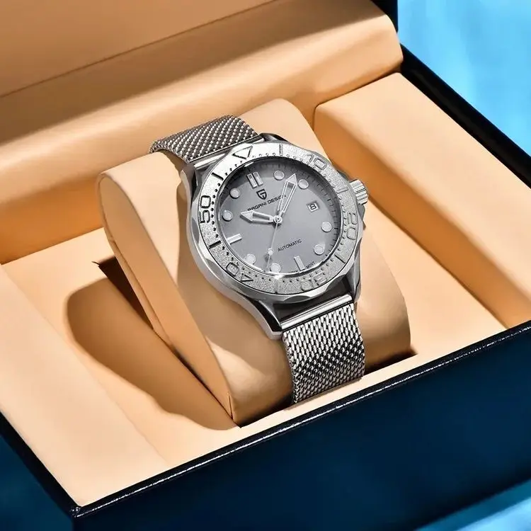 

PAGANI DESIGN PD-1818 Automatic Men's Watch Diver 300 Homage Full Stainless Steel 100M Waterproof Wristwatch MIYOTA 8215 Movemen