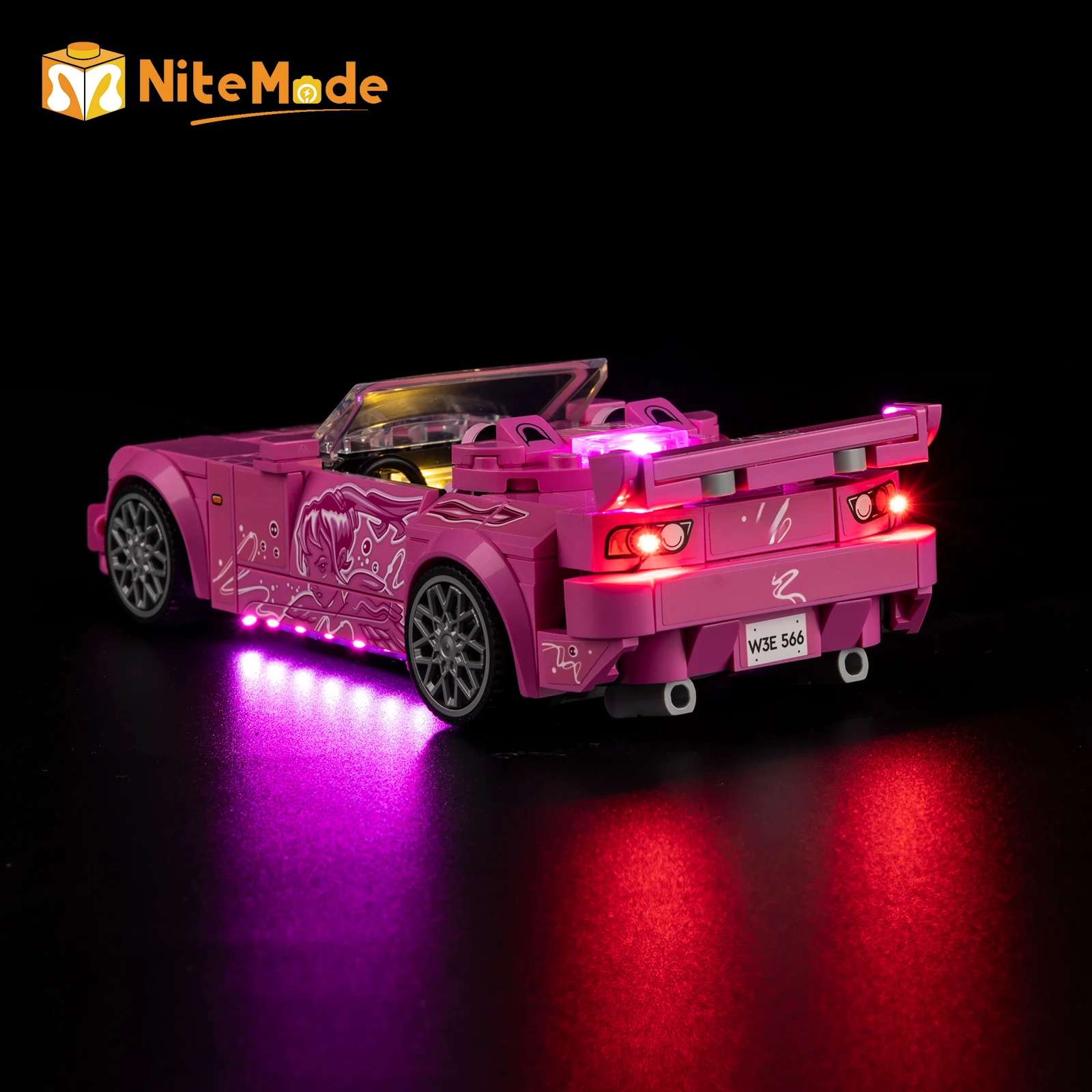 Led Light Set Suitable for LEGO 2 Fast 2 Furious Honda S2000 77241 Building Blocks