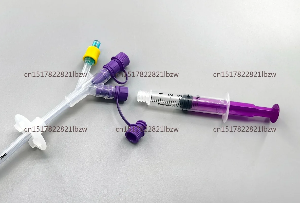 Silicone Gastrostomy Feeding Tube with  Connector