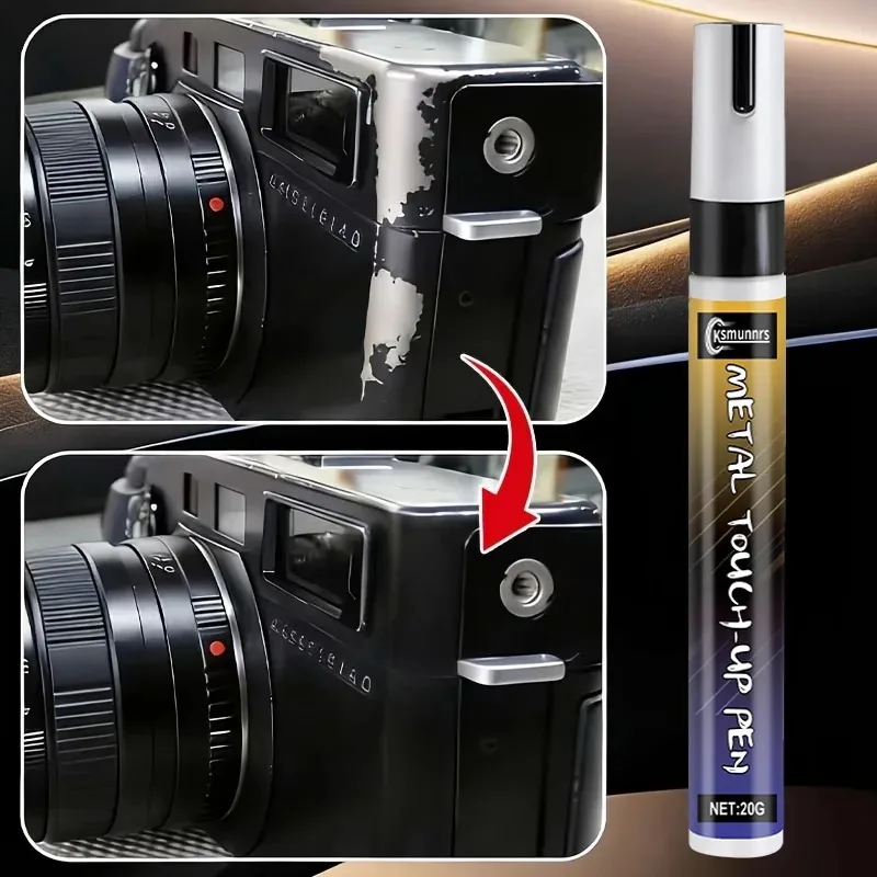 Black Camera Repair Pen Paint Chip Cover for DSLR Mirrorless Camera Body and Shell Scratch Repair