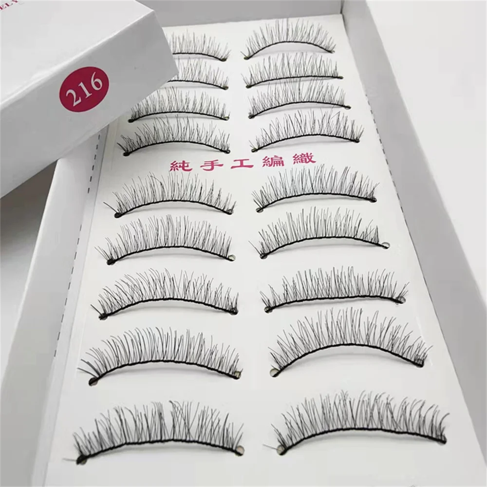 

8 Pairs 3D Faux Mink Lashes Natural Long Soft False Eyelashes wispy premade russian Natural Fluffy false eyelashes