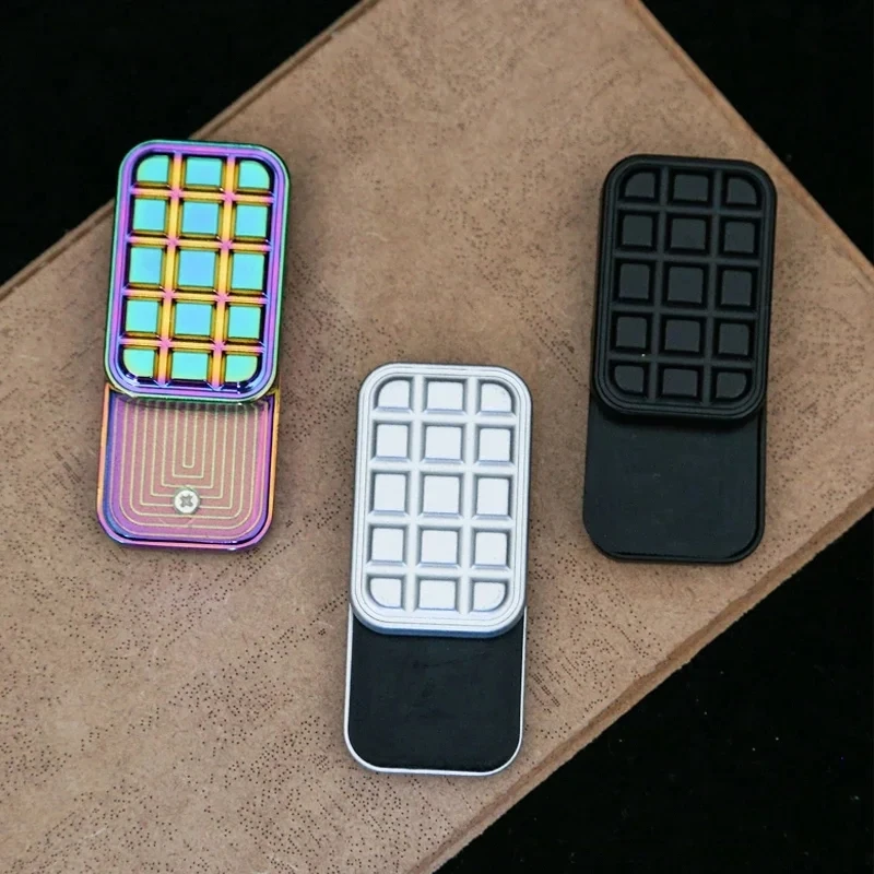 ของเล่นฟิดเจ็ตแม่เหล็กโลหะรูปช็อกโกแลต 1 ชิ้น ของเล่นฟิดเจ็ตสำหรับผู้ใหญ่ ของเล่น EDC บรรเทาความวิตกกังวล ของเล่นแก้เบื่อสำหรับผู้มีภาวะสมาธิสั้น