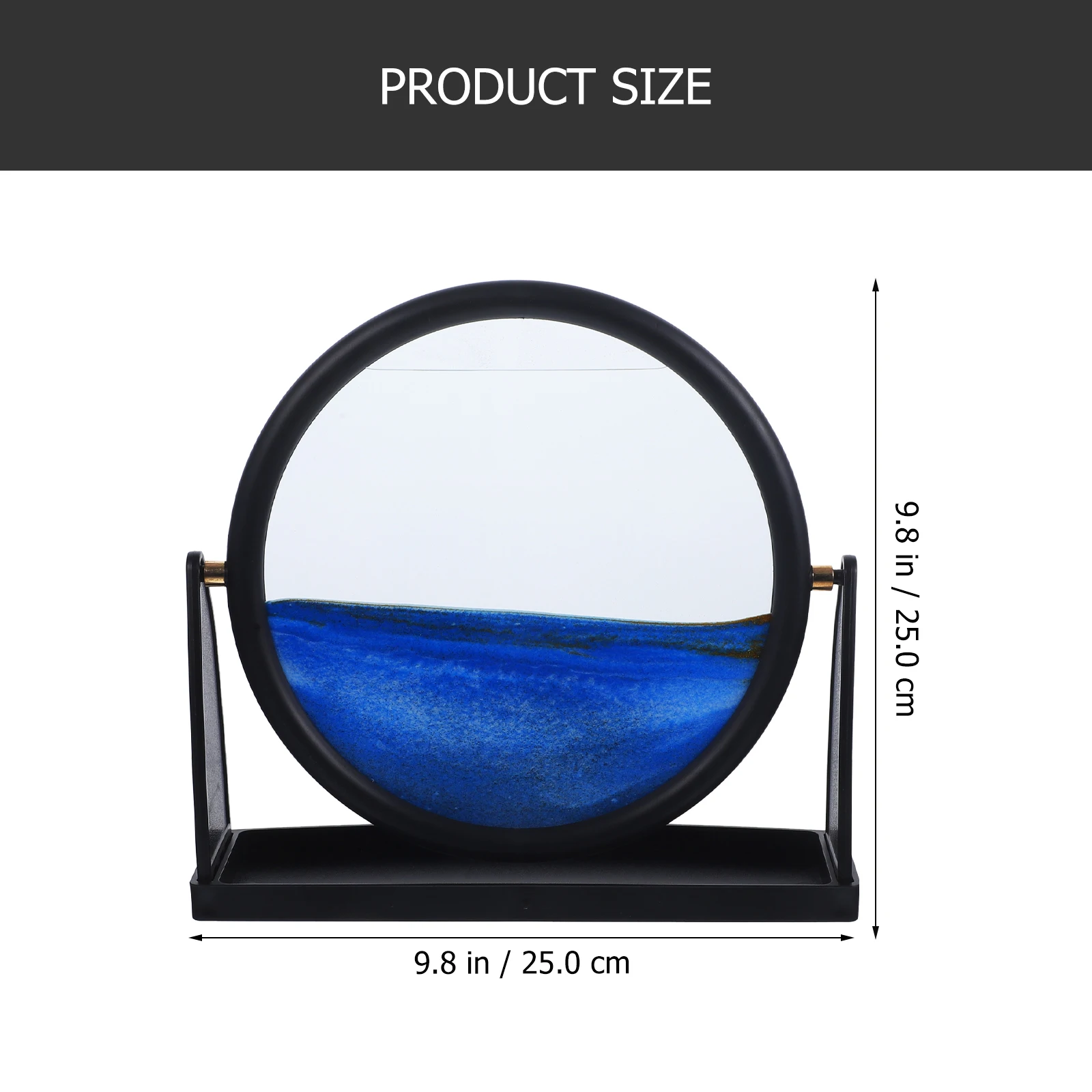 

Quicksand Painting Ornaments LED Desktop Decorative Home Accessories Office Decoration Living Room Dynamic