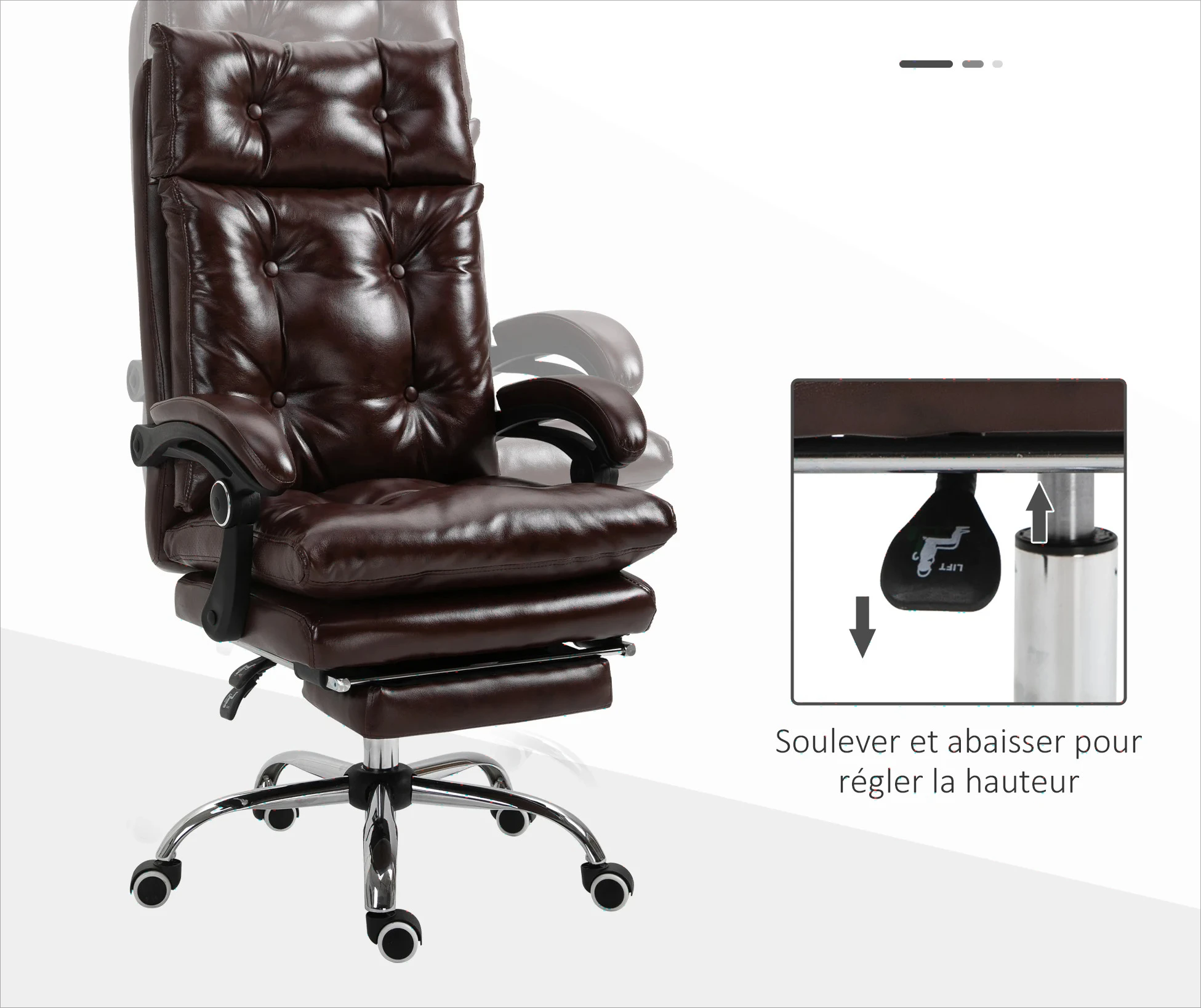 Fauteuil de bureau Vinsetto 20 - Office Furniture Factory avis et prix