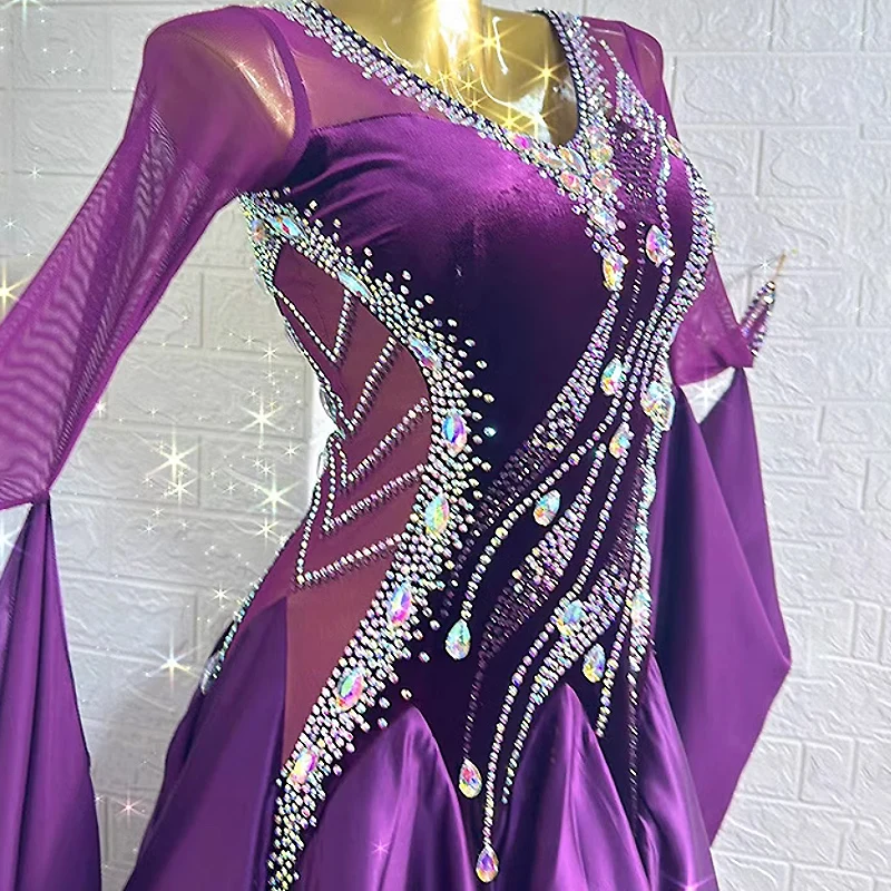 Modern Dance Dress  Standard Ballroom Dance Dress Women Tango Dress Waltz Competition Performance Costumes Ballroom Dress