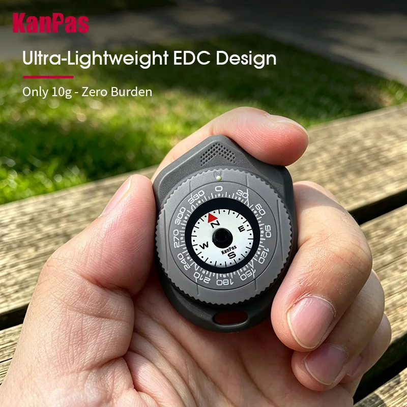 KANPAS Innovative EDC Pocket Compass Luminous Rotating Bezel Compass for Hiking Camping Survival Outdoor Navigation Ranger-18