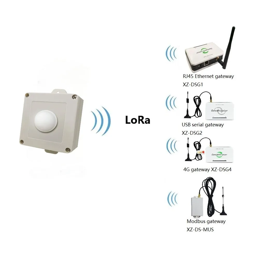 Wireless Light Intensity Detection Sensor Lora Agricultural Illumination Lux Sensor for Optimal Crop Lighting
