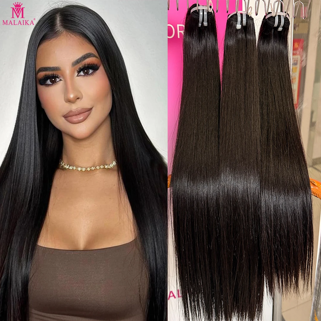 MLK 16A الخام الفيتنامية عذراء حزم مستقيمة وصلة إطالة شعر طبيعي مزدوجة تعادل 100% نسج الشعر غير المجهزة حزمة 100 جرام/الحزمة #1