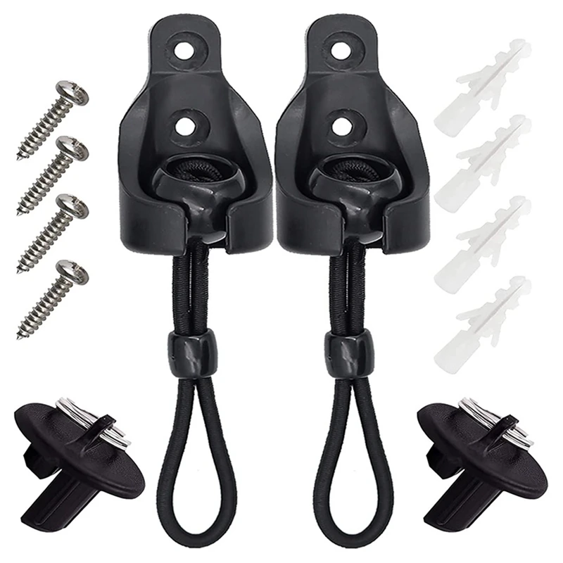 Upgraded Bungee Kit And End Cap Outdoor Roller Sun Shade Replacement Shade Tie Downs Elastic Windproof Cord Buckle