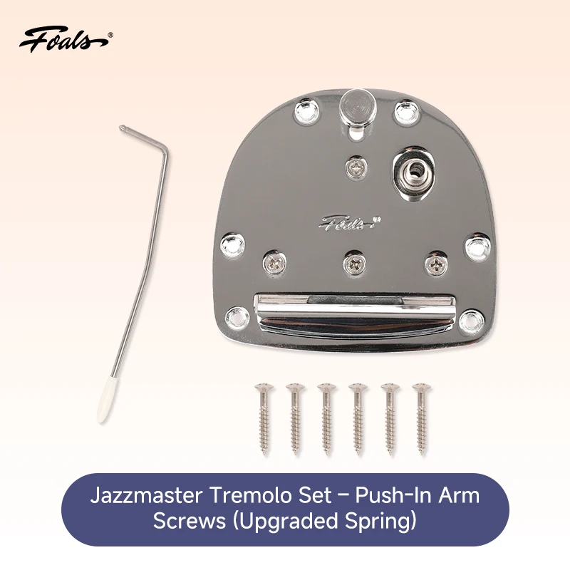 Foals FJM7 Jazzmaster/Jaguar Electric Guitar Tremolo System/Buzz Stop Tailpiece – Upgrade for Stable Tuning & Reduced StringBuz
