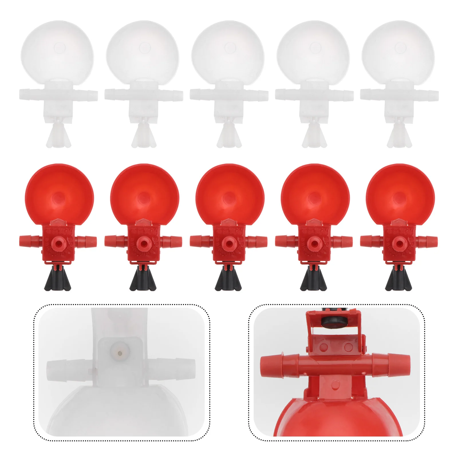 

10Pcs Drinking Feeder Durable Smooth Surface Chicken Waterers Poultry Water Dispenser Automatic Drinkers Water Drinker