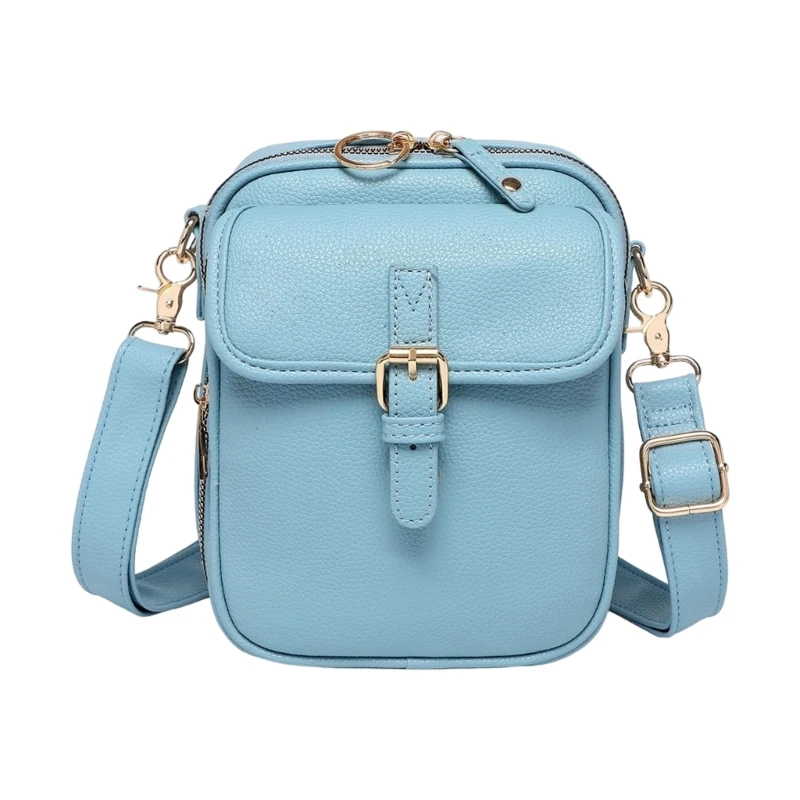 

Modern PU Leather Purse Shoulder Bag With Multiple Card Pockets Adjustable Strap