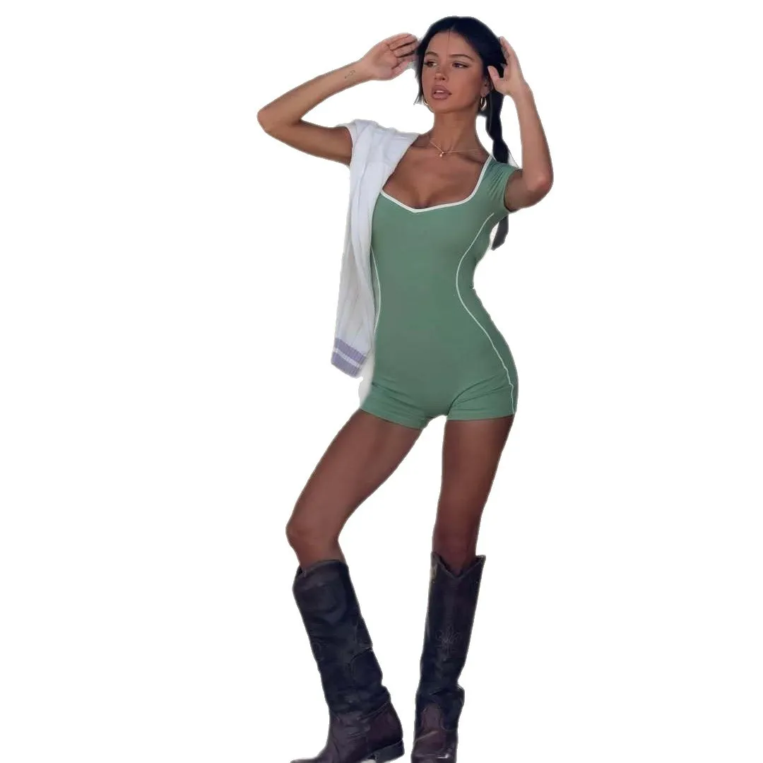 Combinaison Bal ajourée Sexy, taille haute, tissu Polyester, costume une pièce haut de gamme pour dames, Design Ba attrayant