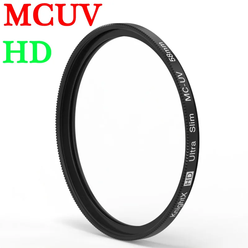 KnightX UV تصفية HD MC عدسة الكاميرا تصفية لكانون سوني نيكون dslr 200d ضوء d70 18-135 اكسسوارات صور 50d 52 مللي متر 58 مللي متر 67 مللي متر