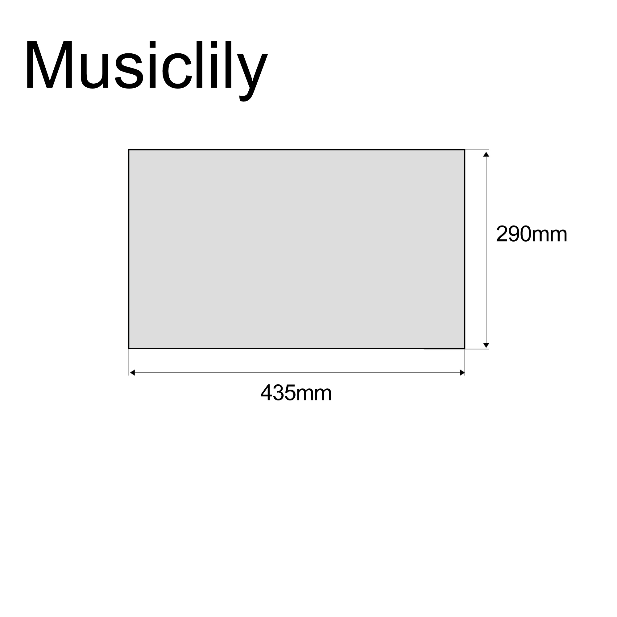 Musiclily Pro 435x290mm Blank Electric Guitar Bass Pickguard Material Scratch Plate Sheet