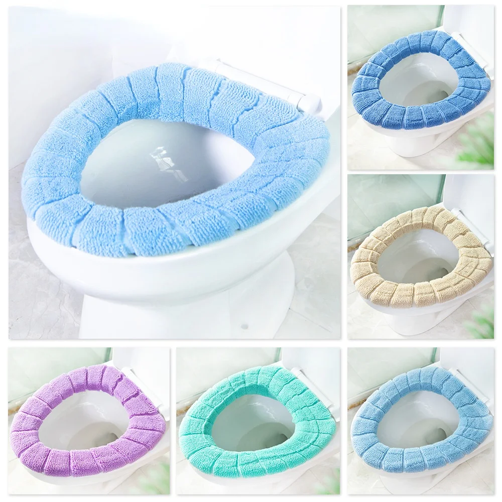 

Universal Warm Soft Washable Toilet Seat Cover Mat Set for Home Decoration Closestool Mat Seat Case Toilet Lid Cover Accessories