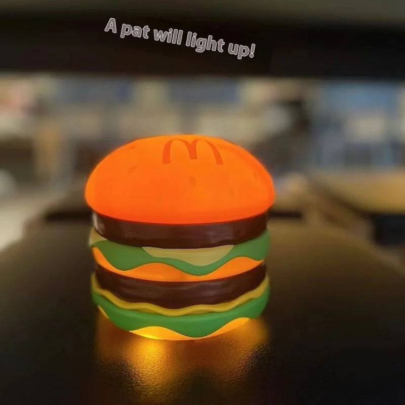 Neue 2024 Burger Patting Lampe, Französisch Fry Patting Lampe, Maimen Haus, Umgebung Spielzeug, kreative Nachtlicht Dekoration