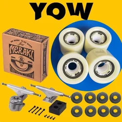 Genuine YOW land surf skateboard trucks longboard brackets with wheels and bearings together dish, good quality level