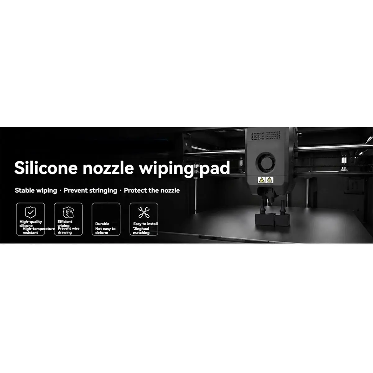 For Creator 5/C 5 Pro Nozzle Wiper Silicone Brush High Temp Resistant Strong Cleaning Power Zero Scratches