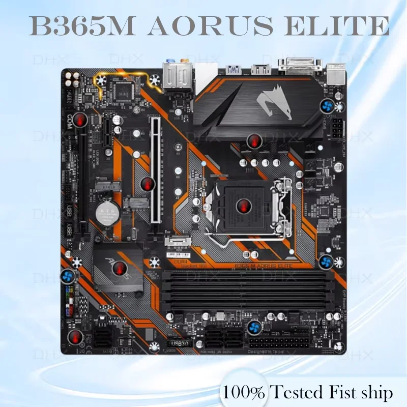 For Gigabyte B365M AORUS ELITE Motherboard 64GB LGA 1151 DDR4 Micro ATX Mainboard 100% Tested Fully Work Be Shipp Quickly DH