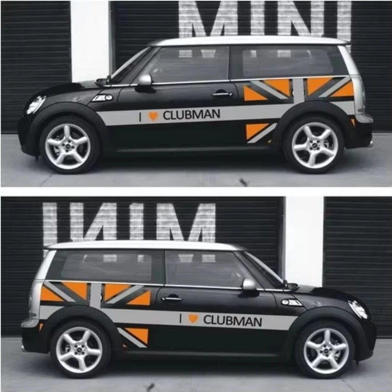 

Автомобильная наклейка для MINI R55 Cooper Clubman, внешнее украшение кузова, модифицированная индивидуальная модная спортивная наклейка, пленка