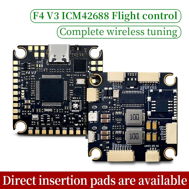 

Aocoda-RC F405 V3 Flight Control F4 FC ICM42688 OSD/Blackbox/Bluetooth Support DJI /VISTA HD VTX For FPV Racing Drone