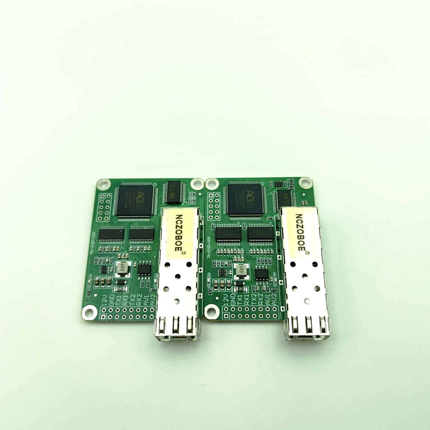 NCZOBOE High-Speed TTL Video Data Over Fiber Optic Converter 2 Analog With 2 TTL LC Optical Transceiver Module TX RX Up To 4