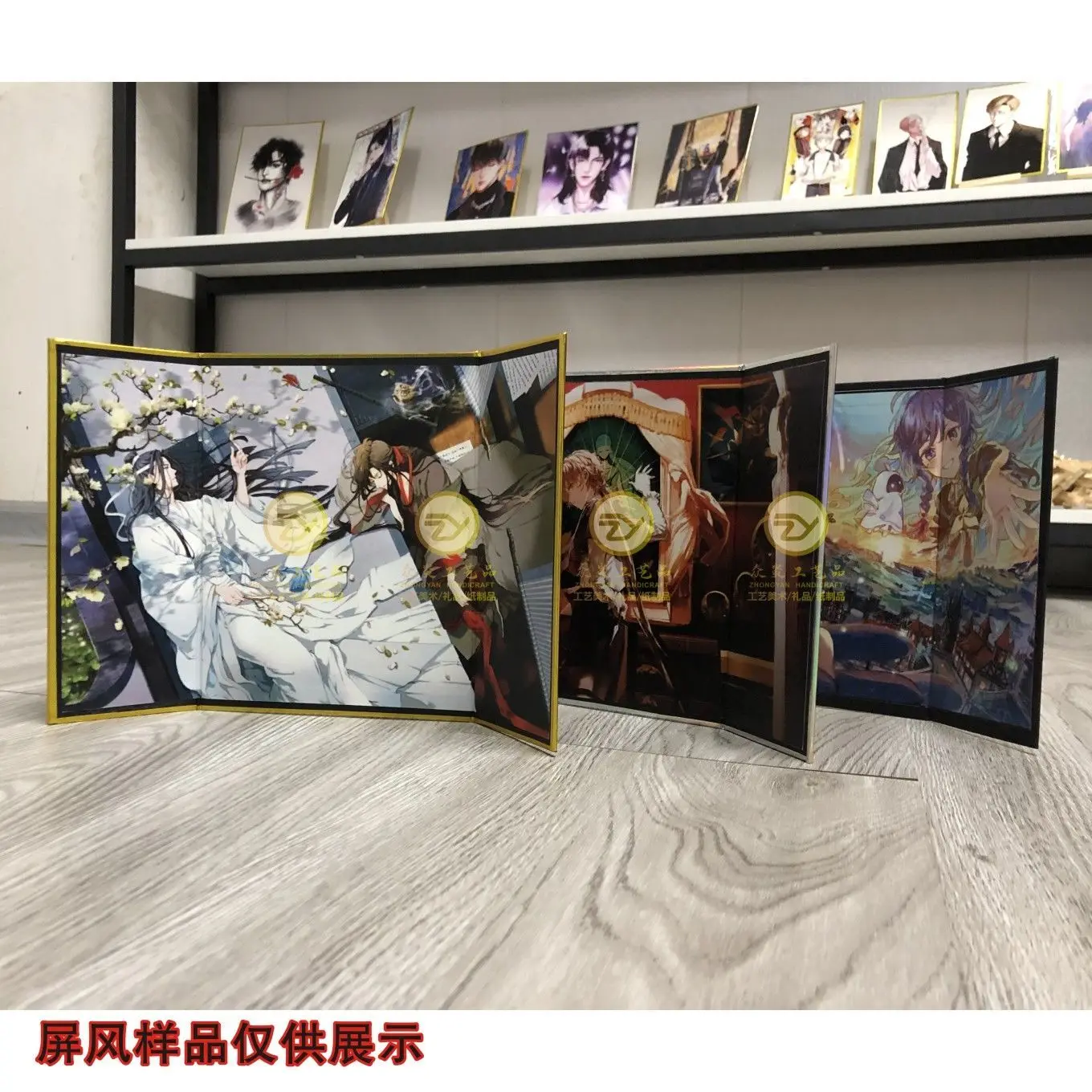 Mágico dao patriarca temporada final em torno de suporte acrílico bidimensional wei wuxian lan wangji ornamentos de animação feitos à mão