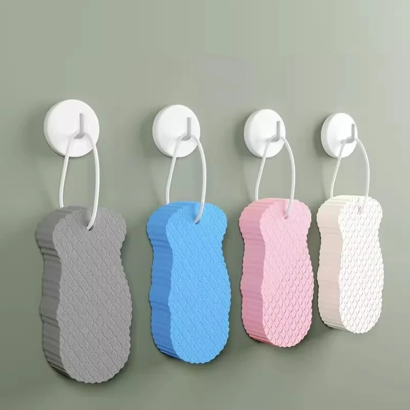 4 Pieces of Exfoliating Bath Sponges in Random Colors, Gently Remove Dead Skin and Dirt, Massage, Clean, and Brighten the Skin, Suitable for Showering and Bathing, Designed for Individuals Who Seek Gentle Skincare, Halloween and Christmas Gifts
