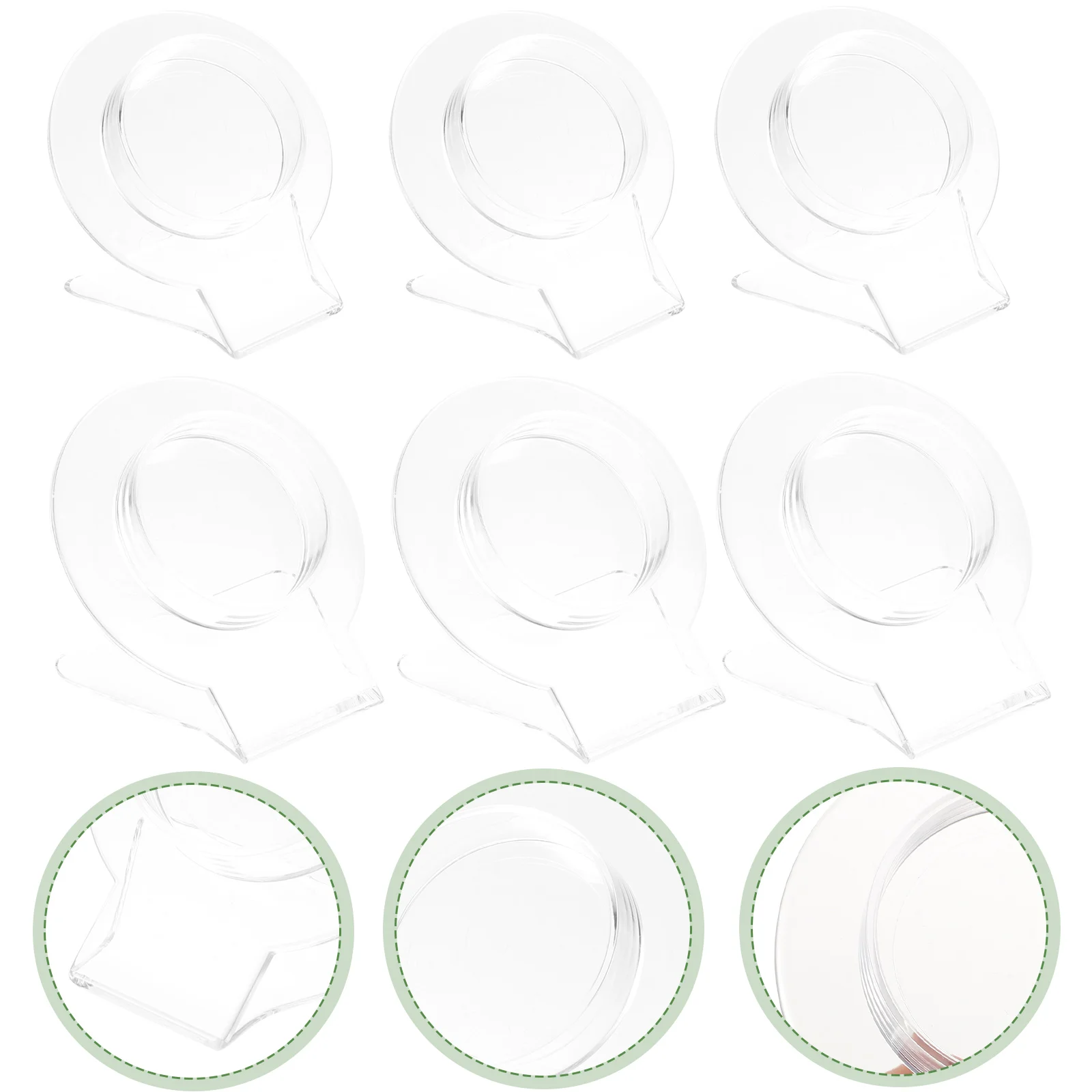 

6 шт., акриловый держатель для браслета, прозрачная подставка для дисплея, стойка для браслета, основа для ювелирных изделий, поддержка часов для домашнего коммерческого использования