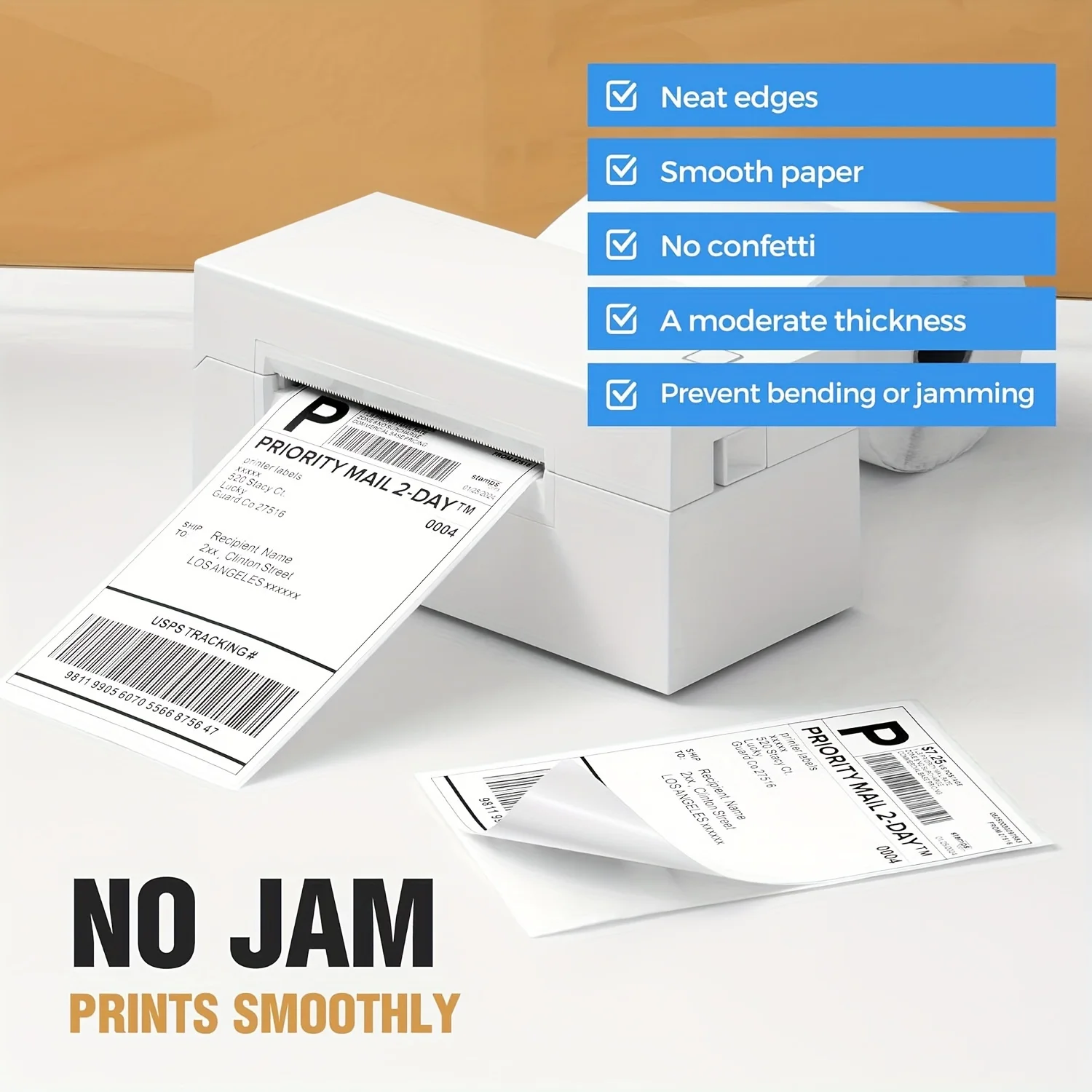 500/350 ورقة 4 "x 6" 4 ''x 4'' ورق لصيقة علامة حرارية 100x150 مللي متر ملصقات بمادة لاصقة لملصقات الشحن الحراري تسمية الباركود السريع