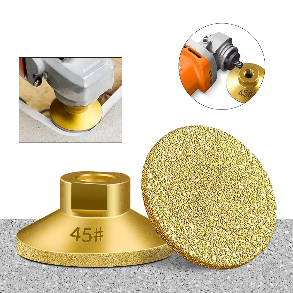 M10 Brazed Flat Grinding Head Quartz Stone Marble Polishing and Grinding Angle Grinder Brazed Flat Grinding Head