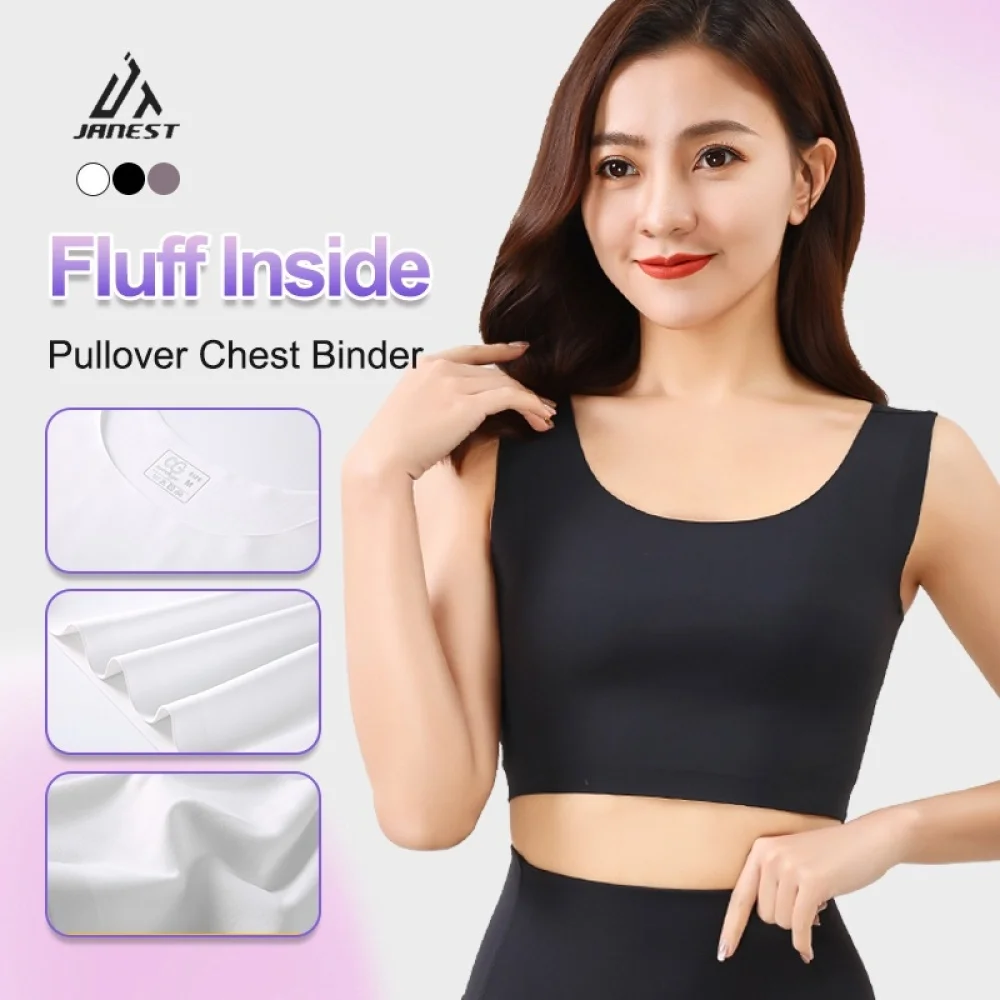 Pullover Chest Binder Fluff Inside Breathable Super Flat Tomboy Binder Women Binder Bra No Trace
