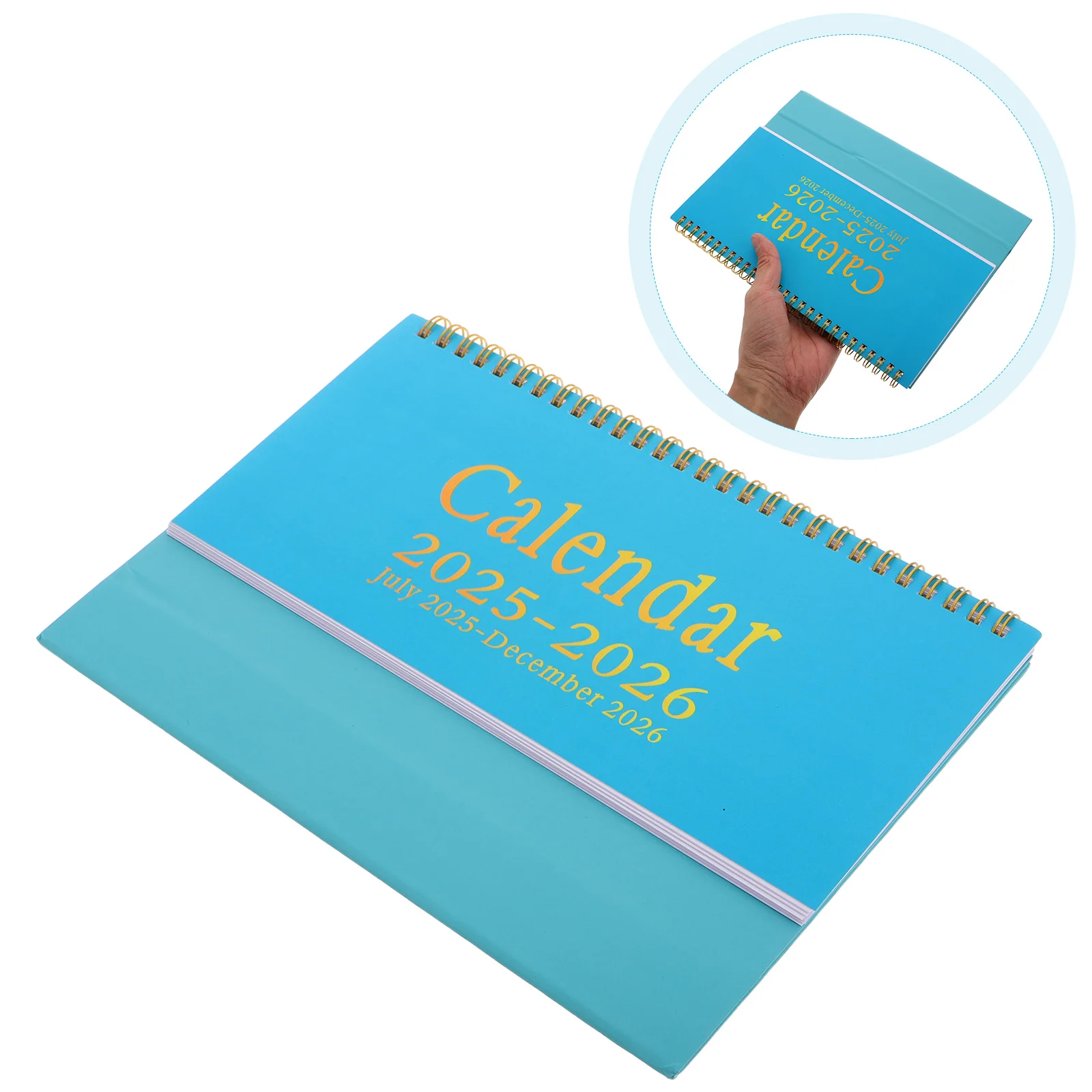2026 Standing Sky Blue 18 Large Family Calendar Months Large Family Mini Desktop Desk Planner Desk Calendar Year