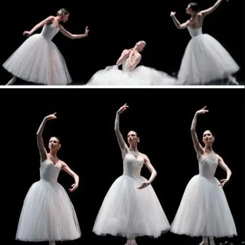 high quality Long Adult Children Ballet Tutu Dress Party Practice Skirts Clothes Fashion Dance Costumes image 2