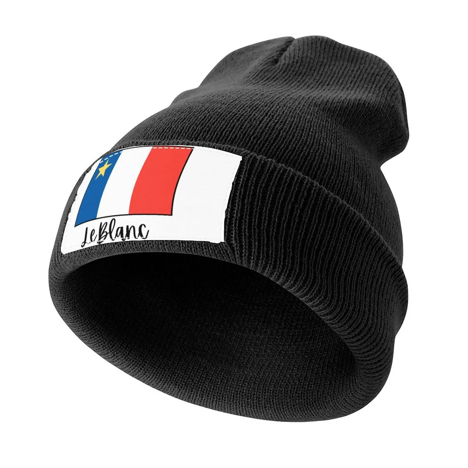 Acadian Flag LeBlanc Knitted Cap cute party Hat Luxury Woman Men's