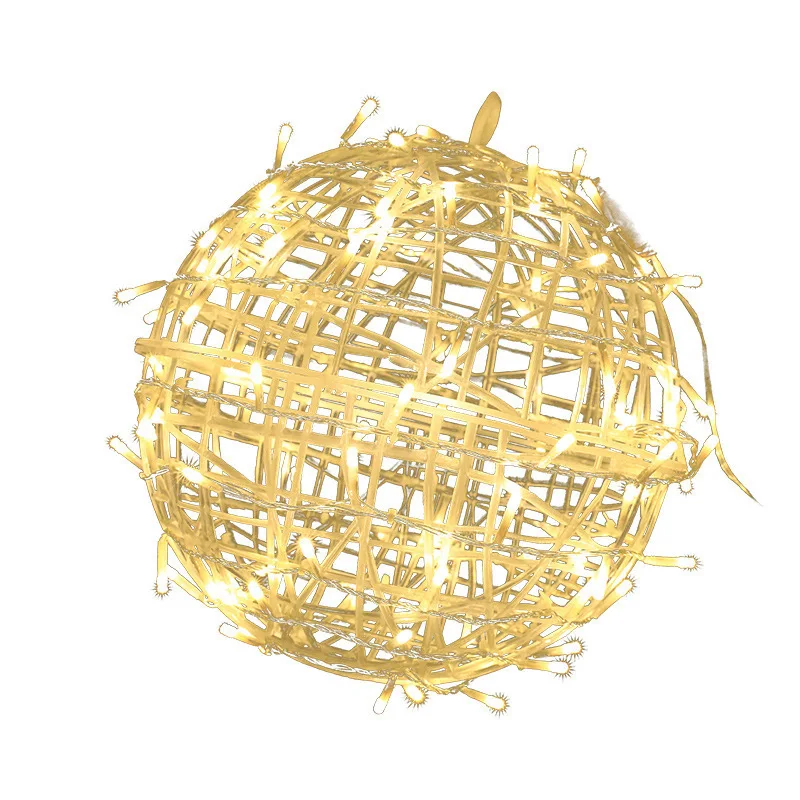 Atmosfera festivaLEDTakraw Ball String Lights Outdoor Waterproof Street Engineering Illuminazione Appesa Decorazione dell'albero Paesaggio