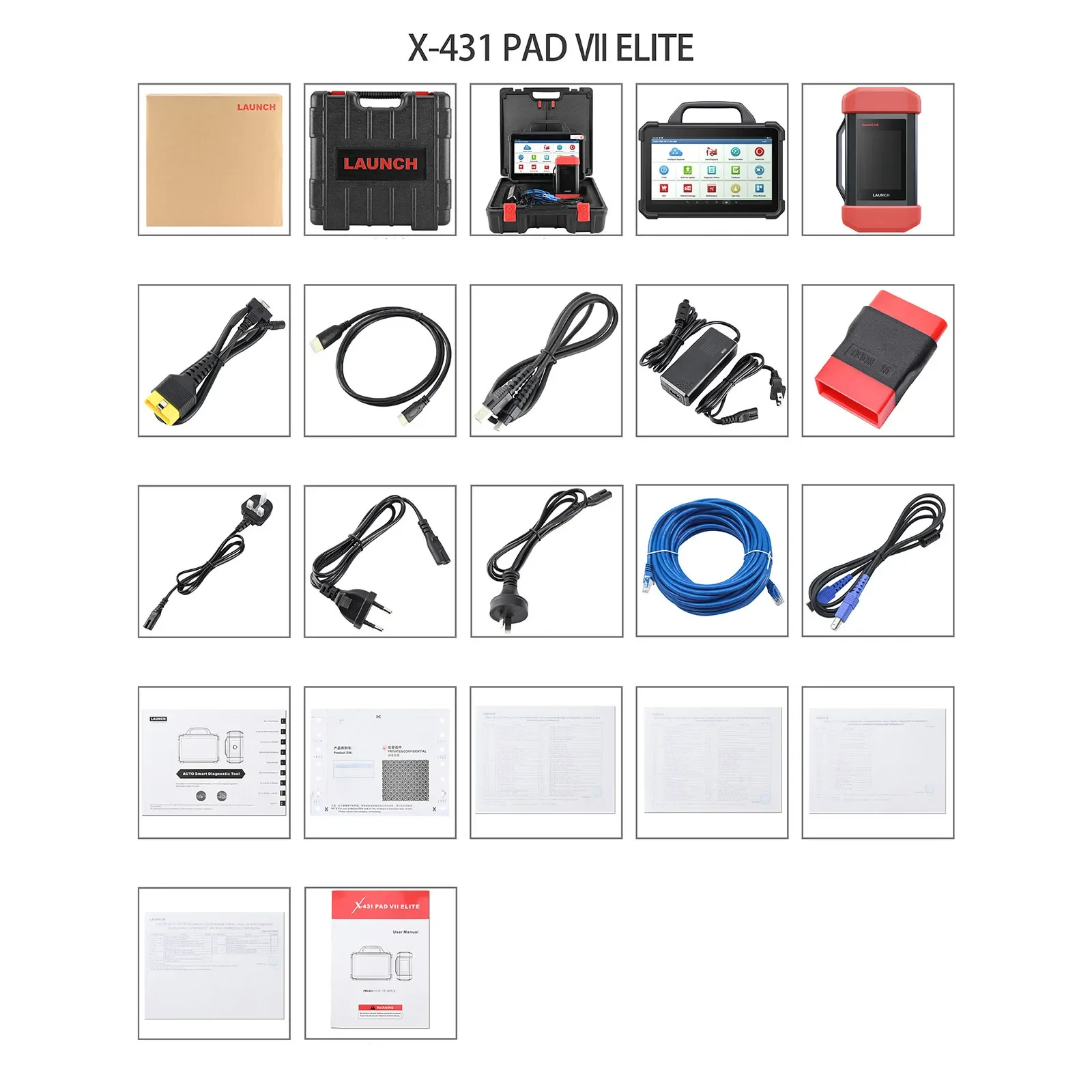 Picture 7: X-431 launches X431 pad 7&X-Prog 3 sets of automobile diagnostic programming tools All keys are lost,.