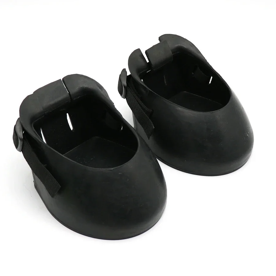 2PCS Non-Slip Rubber Equestrian Horse Shoes Horseshoe Boots Hoofguards Repair Correcting Horse'S Hoof Performance Hoof