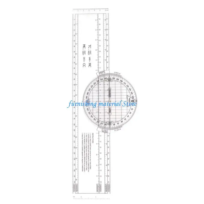 Y5GD Lightweight Navigation Calculation Plotting Scale for Flight Marine Training Incorporating Electronic Backup Slide Ruler