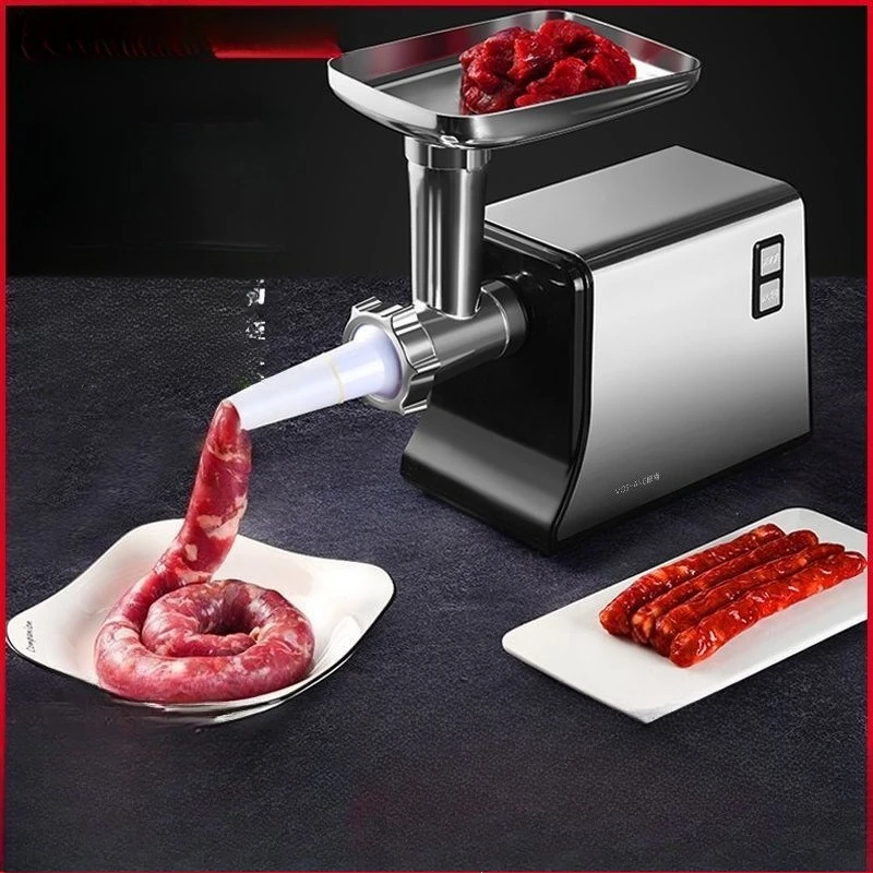 Electric Multifunctional Meat Grinder Household Stainless Steel Enema Machine Meat Stirring Machine Sausage Filling Commercial