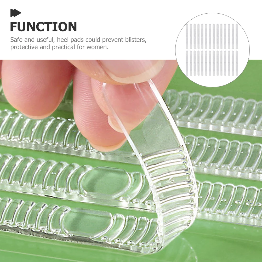 

10 Sheets Gel Heel Pads Invisible Inserts Anti Slip Blister Protector for S High Heels Shoe Heel Inserts Shoe Cushion