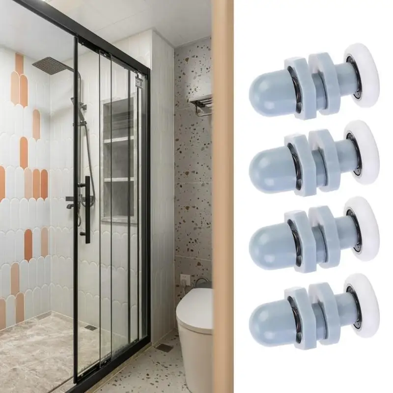 652F Pack of 8 Plastic 20mm Shower Door Rollers Replacement Wheel for Sliding Semicircles Door Sturdy Construction Use