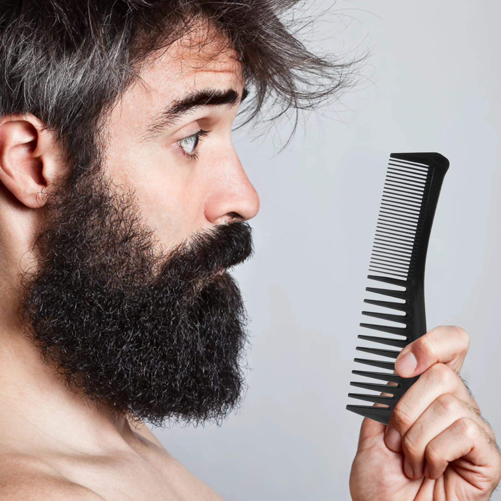 

4 шт., набор расчесок для волос, пластиковые расчески с широкими зубьями, унисекс, инструмент для распутывания волос, профессиональный парикмахерский инструмент для мужчин и женщин