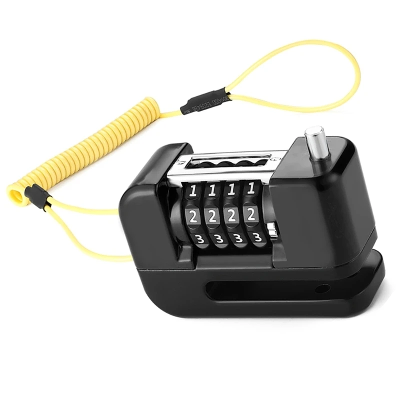 

Light Weight Bike Wheel 4-Digit Combination Lock Scooter Wheel Disc Brake Lock Security Padlocks Motorcycle Accessories