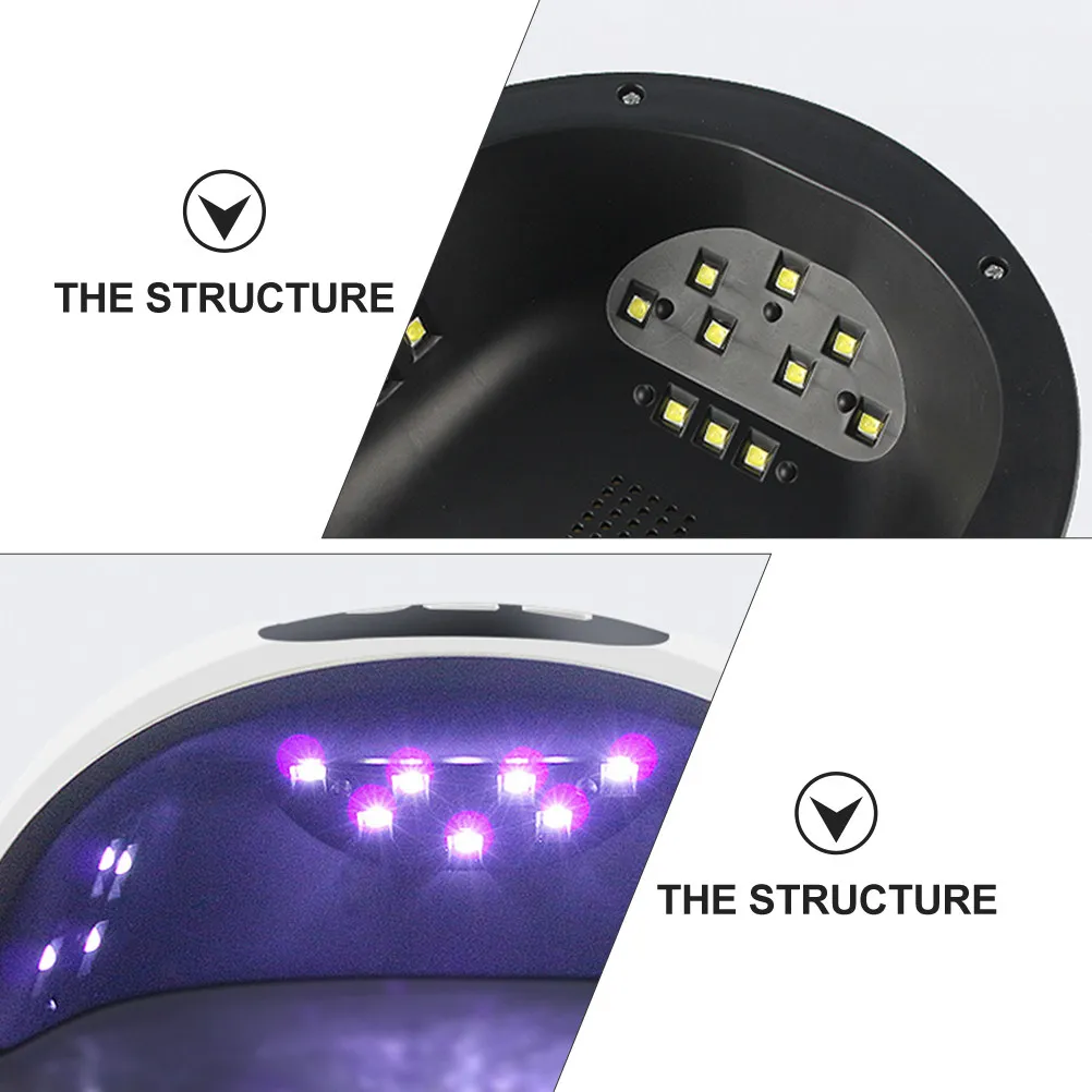 

УФ-светодиодная лампа для ногтей 54 Вт, портативная, 30-60 секунд для сушки гель-лака, профессиональная, компактная, для домашнего и салонного использования