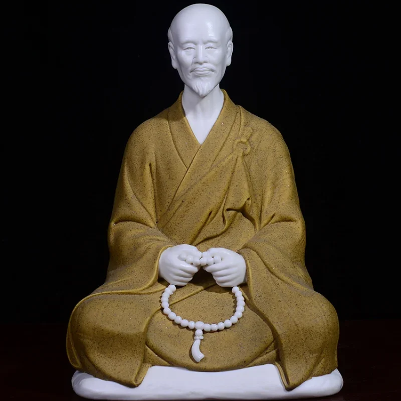 

Статуэтка будды Hongyi Master Zen с керамическим орнаментом, ручная работа, для прихожей, гостиной, кабинета